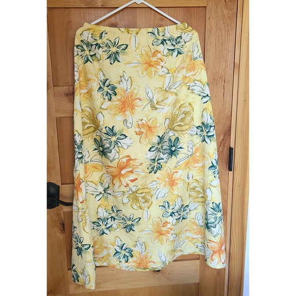 Y2K 90s Retro Coquette Coconut Girl Size Small 100% Silk Floral ‎ Skirt - Picture 3 of 12